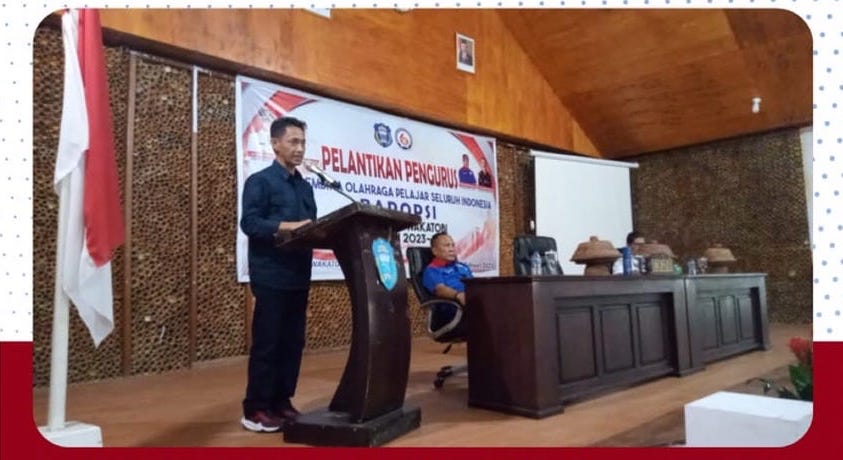 pelantikan Pengurus Badan Pembina Olahraga Pelajar Seluruh Indonesia (BAPOPSI) Kabupaten Wakatobi